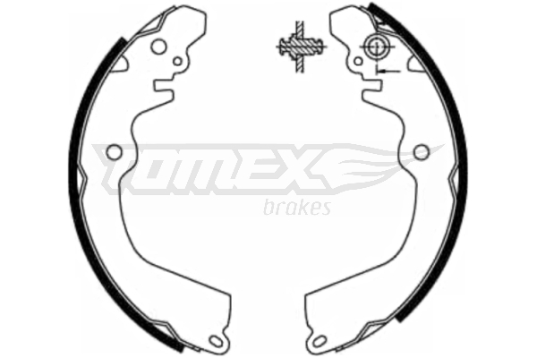 TOMEX Brakes TX 21-81 Sada brzdových čeľustí
